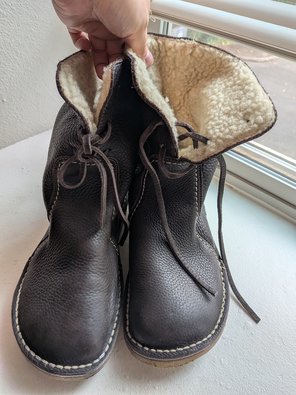 Duckfeet Arhus 39 Dark Brown Wool-Lined Leather Boots